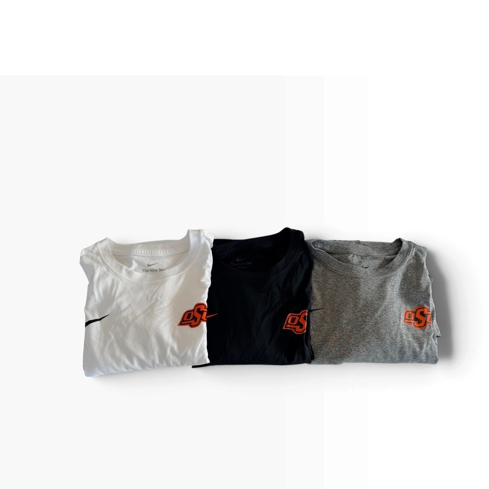 Nike Mens Oklahoma State University OSU Cowboys Long Sleeve Tee 3-Pack Multi